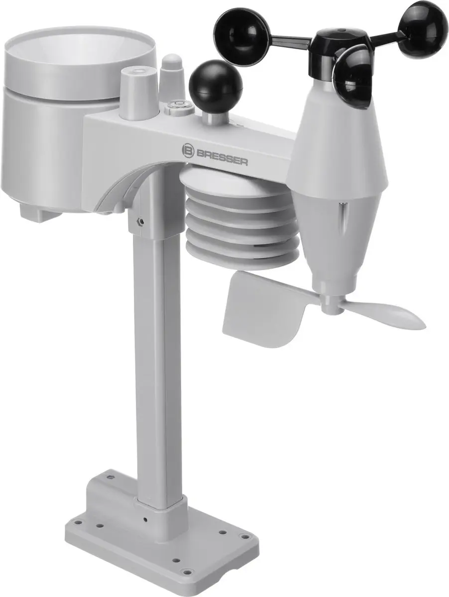 Bresser Sahara TB Weerstation 8-in-1 - Wit/Zwart