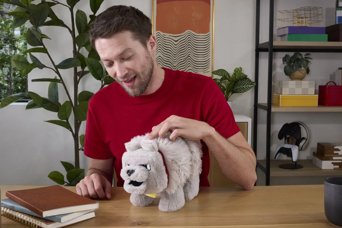 Mattel A Minecraft Movie Knuffel Figure Dennis the Wolf 20 cm Knuffeles