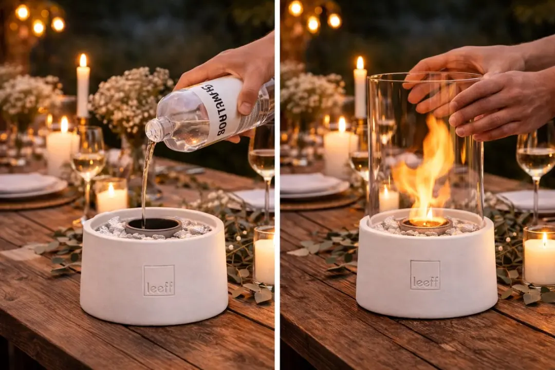 Leeff -  Stonefire - Sfeerhaard - Tuinhaard - White