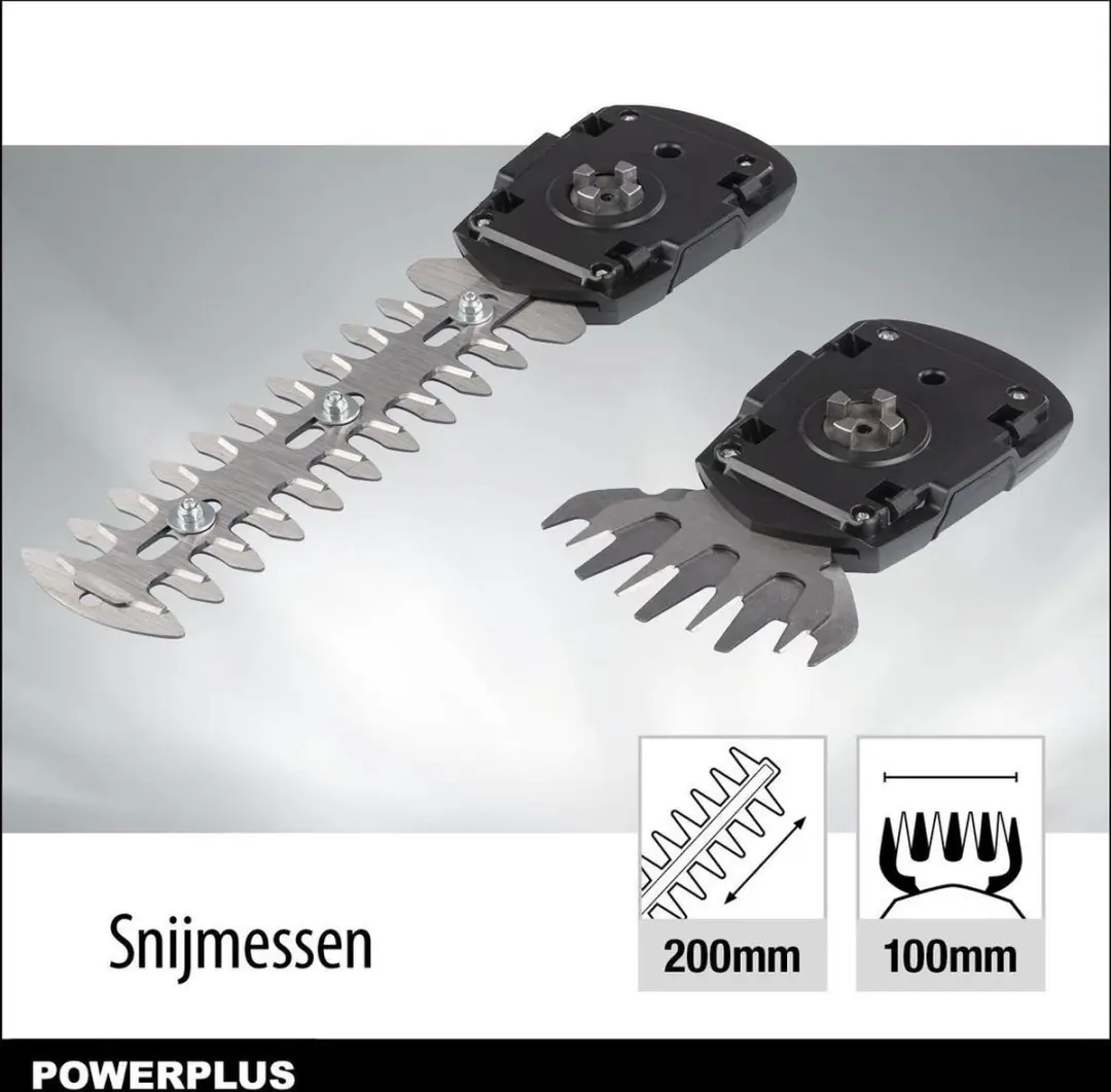 Powerplus POWXG2033 Accu-Gras- en Haagschaar - 2x 1500mAh