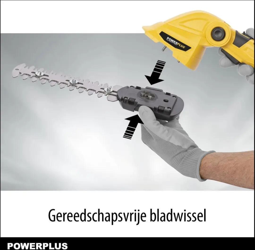 Powerplus POWXG2033 Accu-Gras- en Haagschaar - 2x 1500mAh
