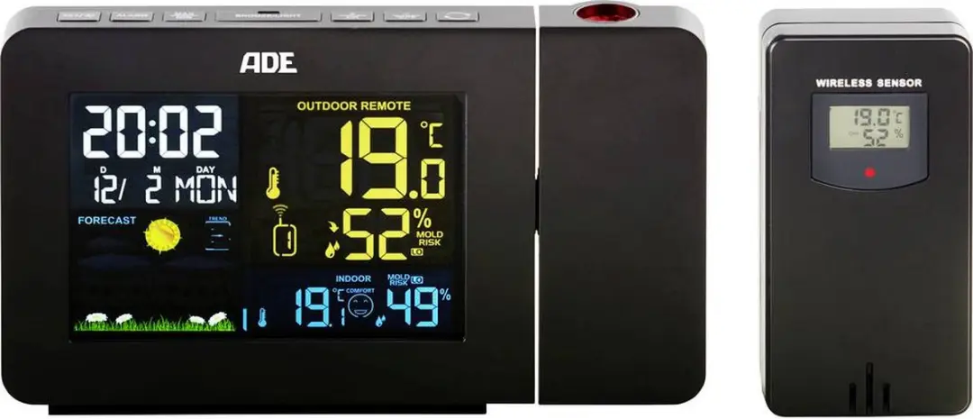 ADE WS1911 Digitaal Weerstation - Zwart