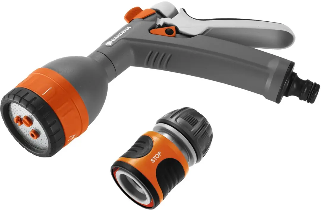 Gardena Multifunctionele Broes met Waterstop - 4 Sproeistanden
