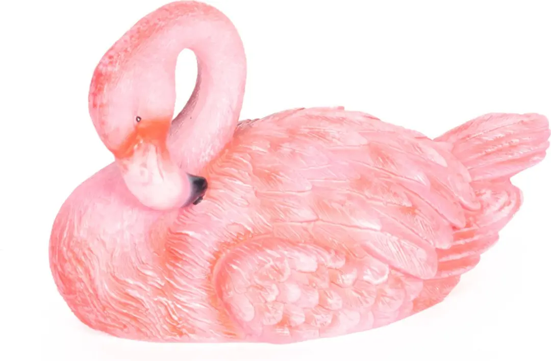Anna's Collection Roze Flamingo Tuinbeeld - 21x12x13cm
