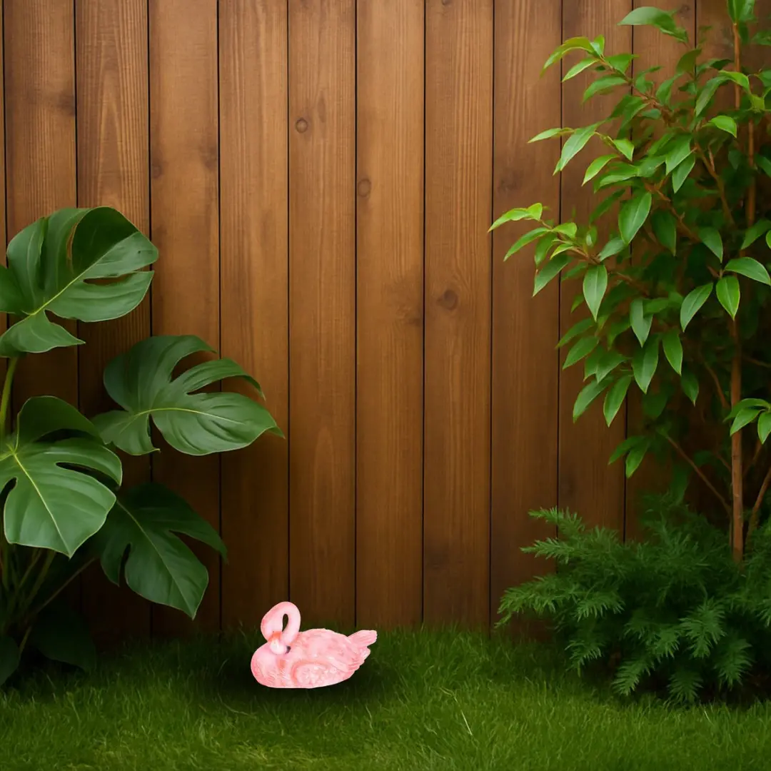 Anna's Collection Roze Flamingo Tuinbeeld