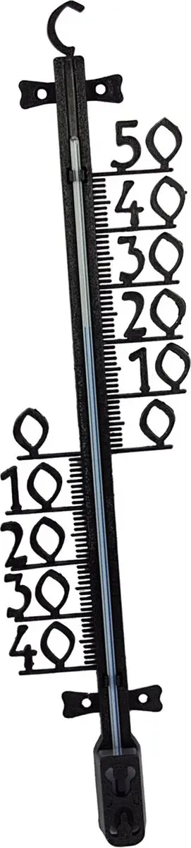 Talen Tools Buitenthermometer Kunststof - 47 cm - Zwart