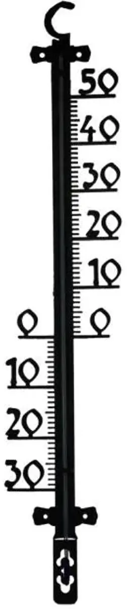 Talen Tools Buitenthermometer Kunststof - 47 cm - Zwart