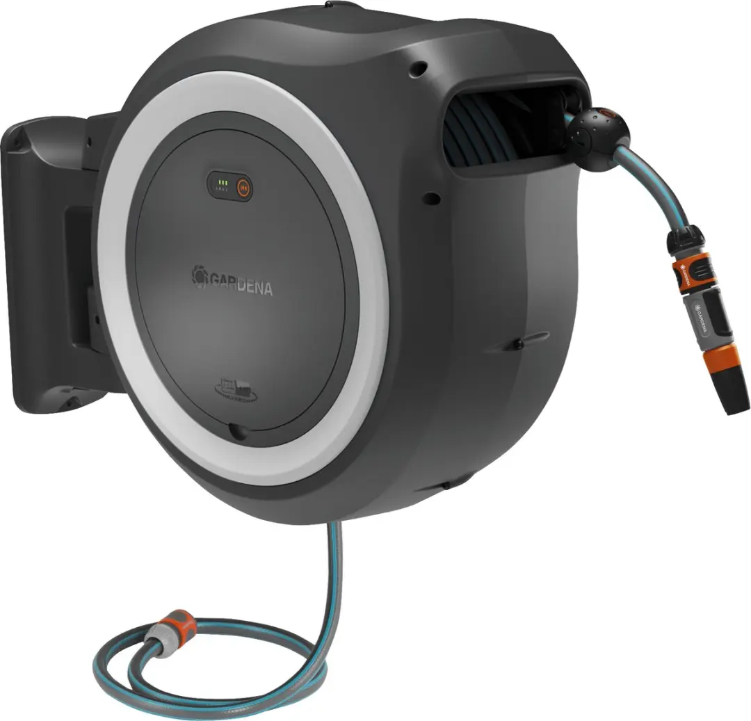Gardena PowerRoll XL Accu-slanghaspel 40m - Grijs-wit