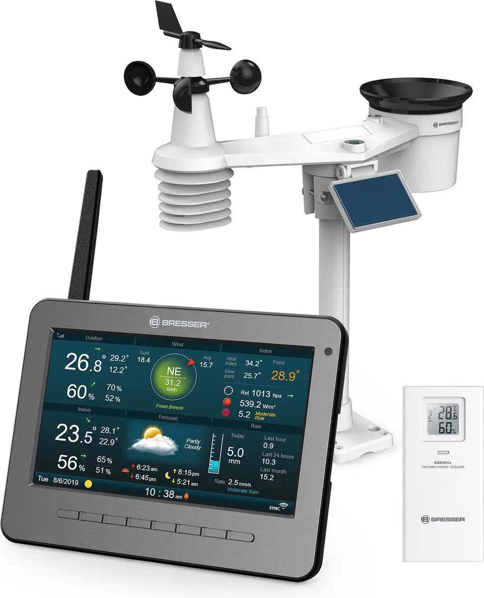 Bresser WLAN HD TFT Weerstation 7-in-1