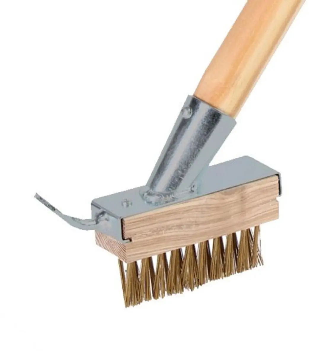 Talen Tools Onkruidborstel met houder en steel 160cm