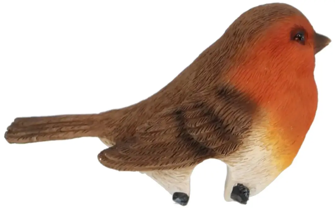 Esschert Design Bloempotvogeltje Roodborstje - Rood