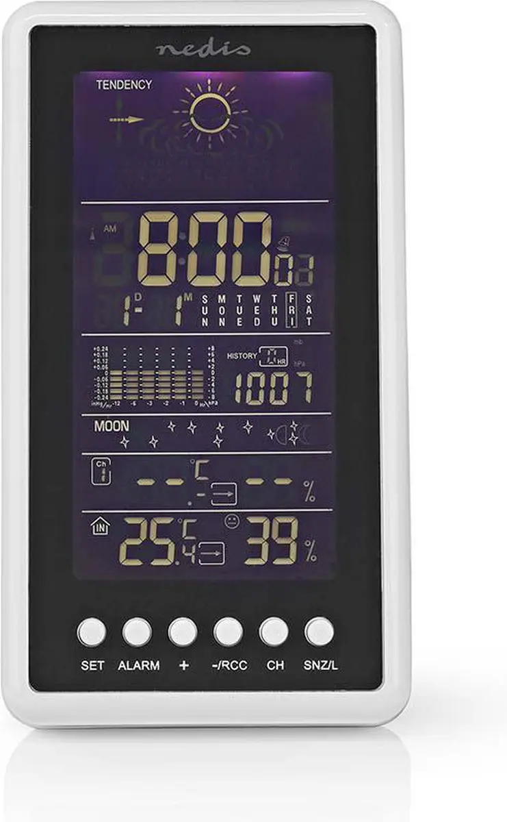 Nedis Weerstation Binnen & Buiten LCD