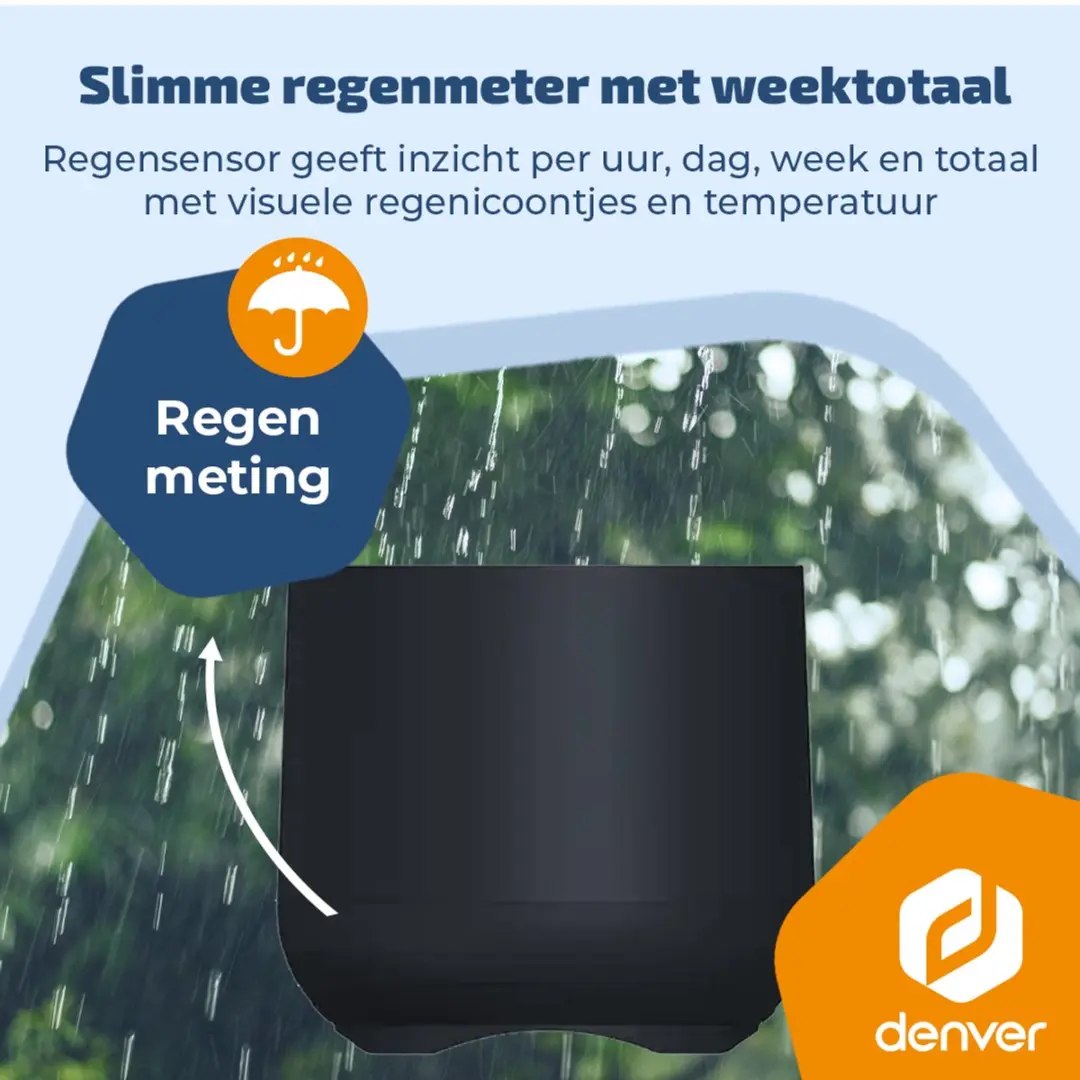 Denver WSR560 Weerstation - Radiogestuurd - Zwart