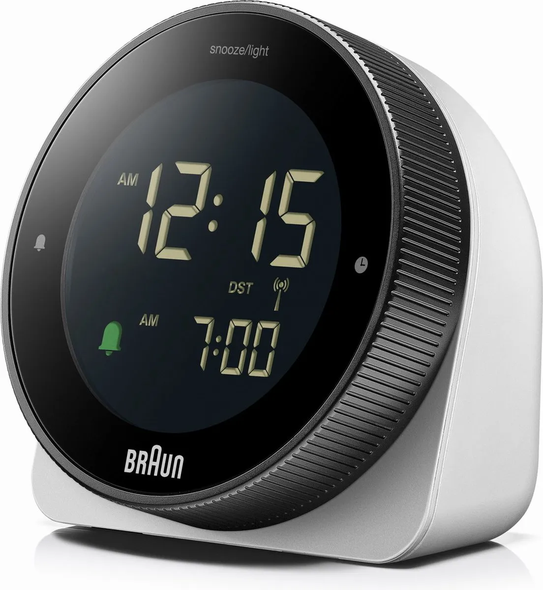 Braun BC24W-DCF Digitaal Halfrond Wekker - Radiogestuurd - Wit/Zwart - afbeelding 6 van 6