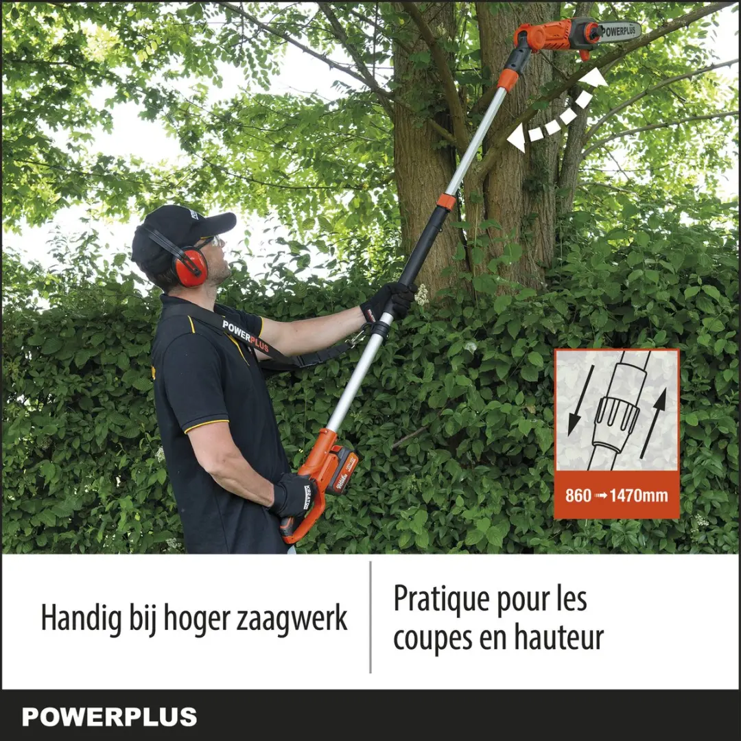 Powerplus Dual Power POWDPG75385 Accu-kettingzaag 40V - 25cm