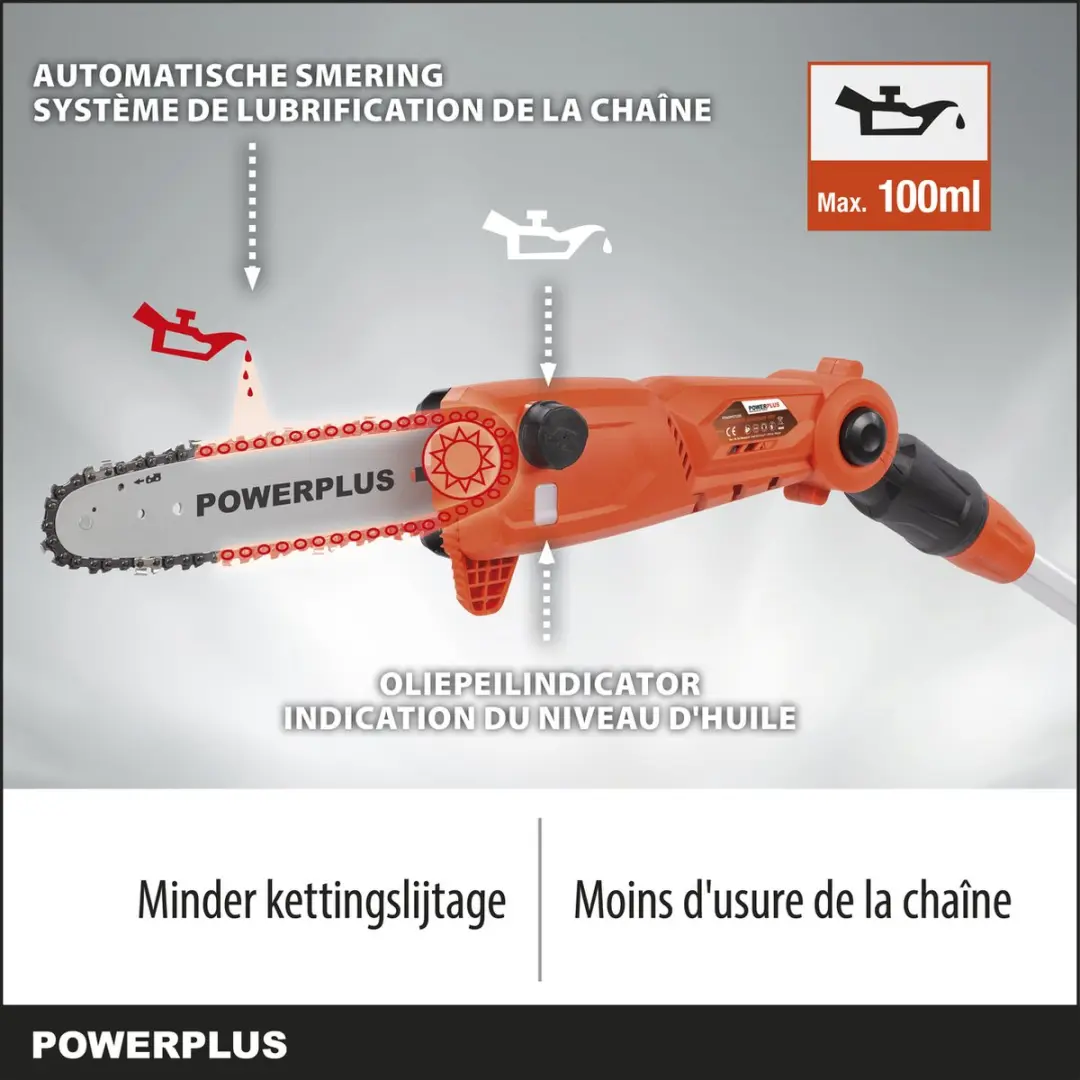 Powerplus Dual Power POWDPG75385 Accu-kettingzaag 40V - 25cm
