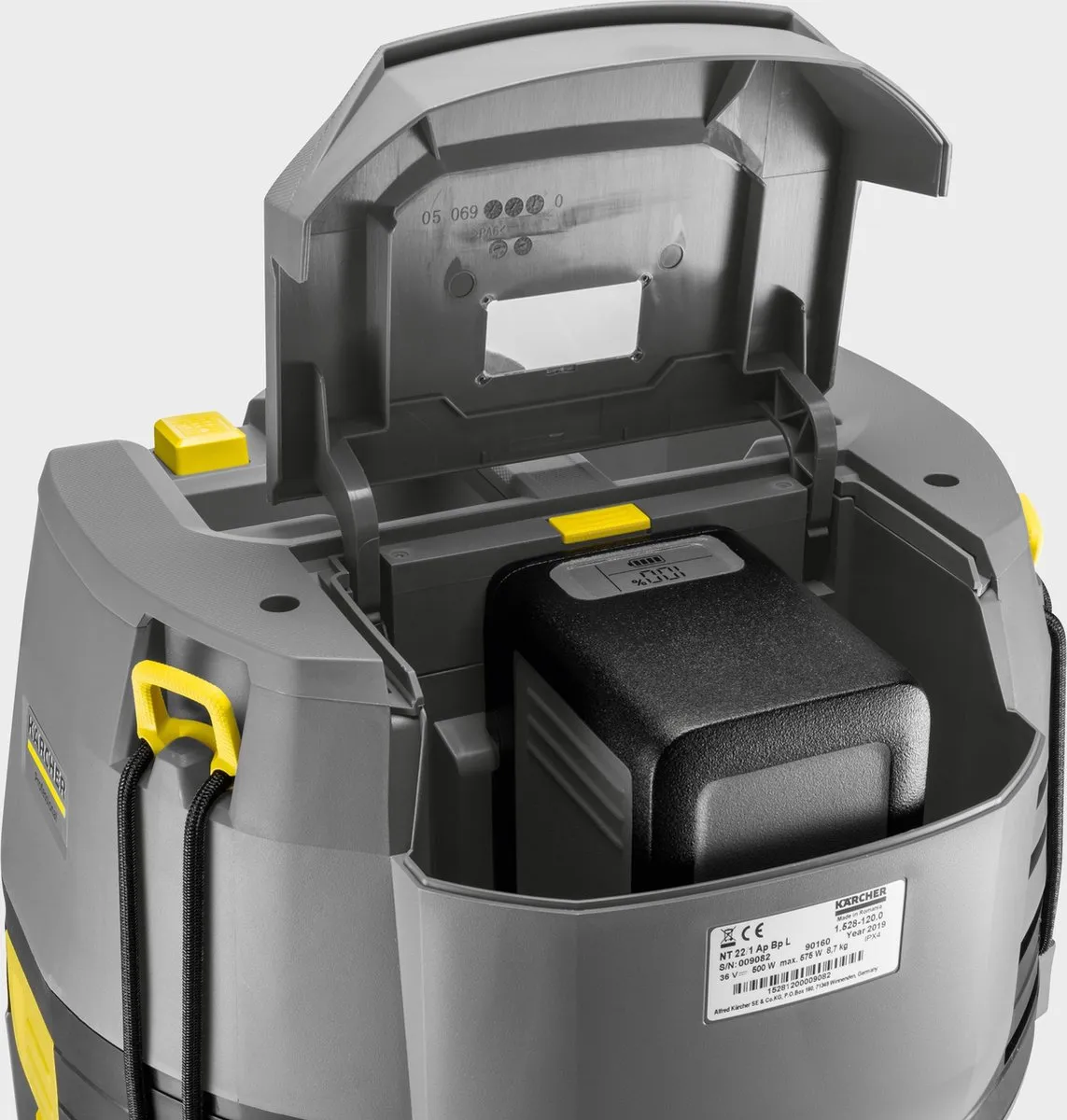 Kärcher NT 22/1 Ap Bp L Trommelstofzuiger 575W - 22L - Zwart/Grijs