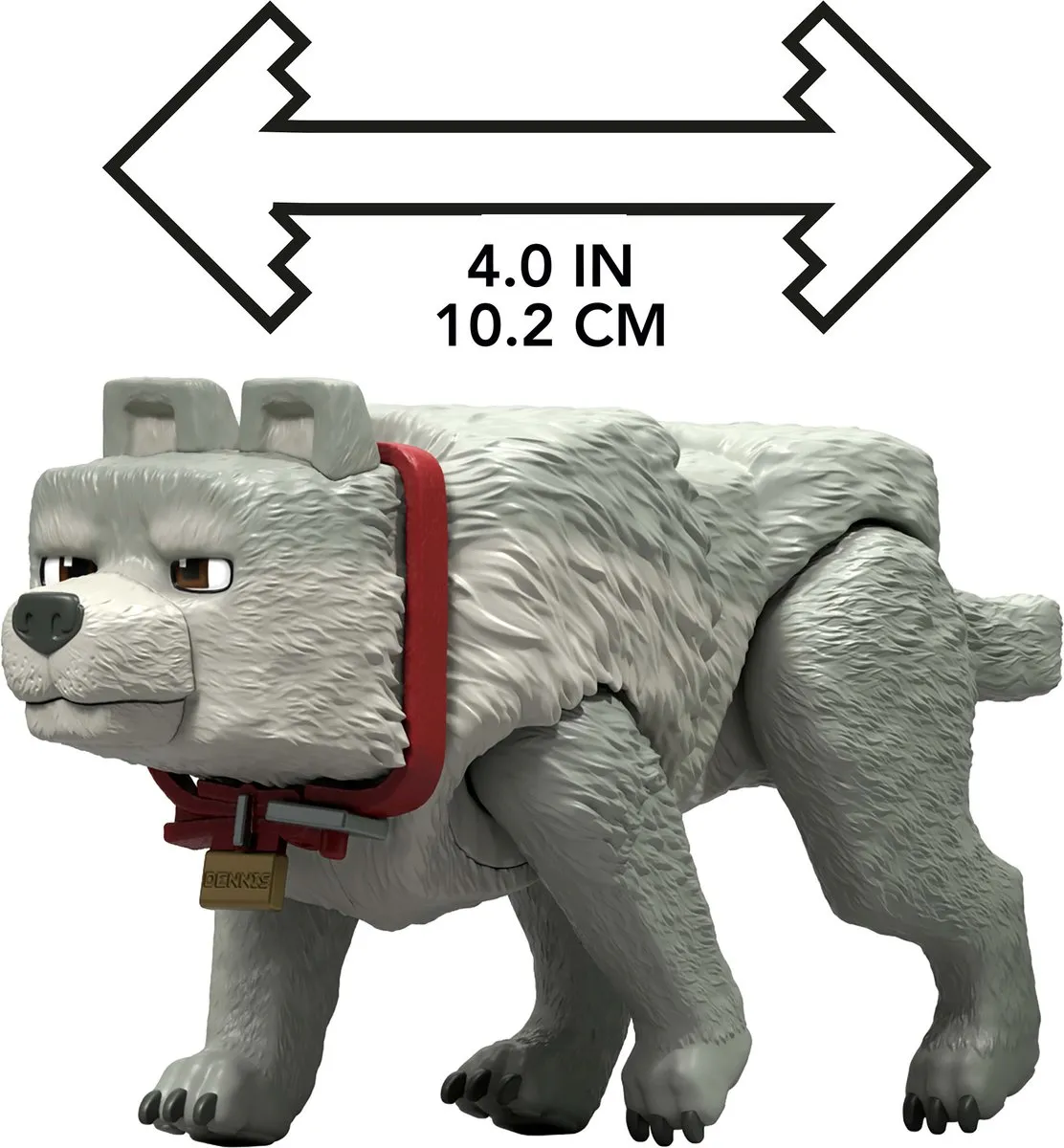 Mattel Minecraft Movie Dennis de Wolf Actiefiguur 10cm - Multi