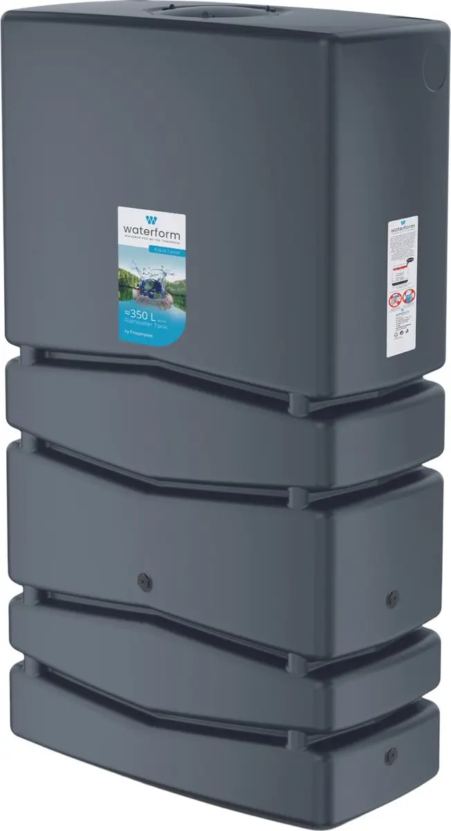 Prosperplast Aqua Tower Regenton 350L - Antraciet