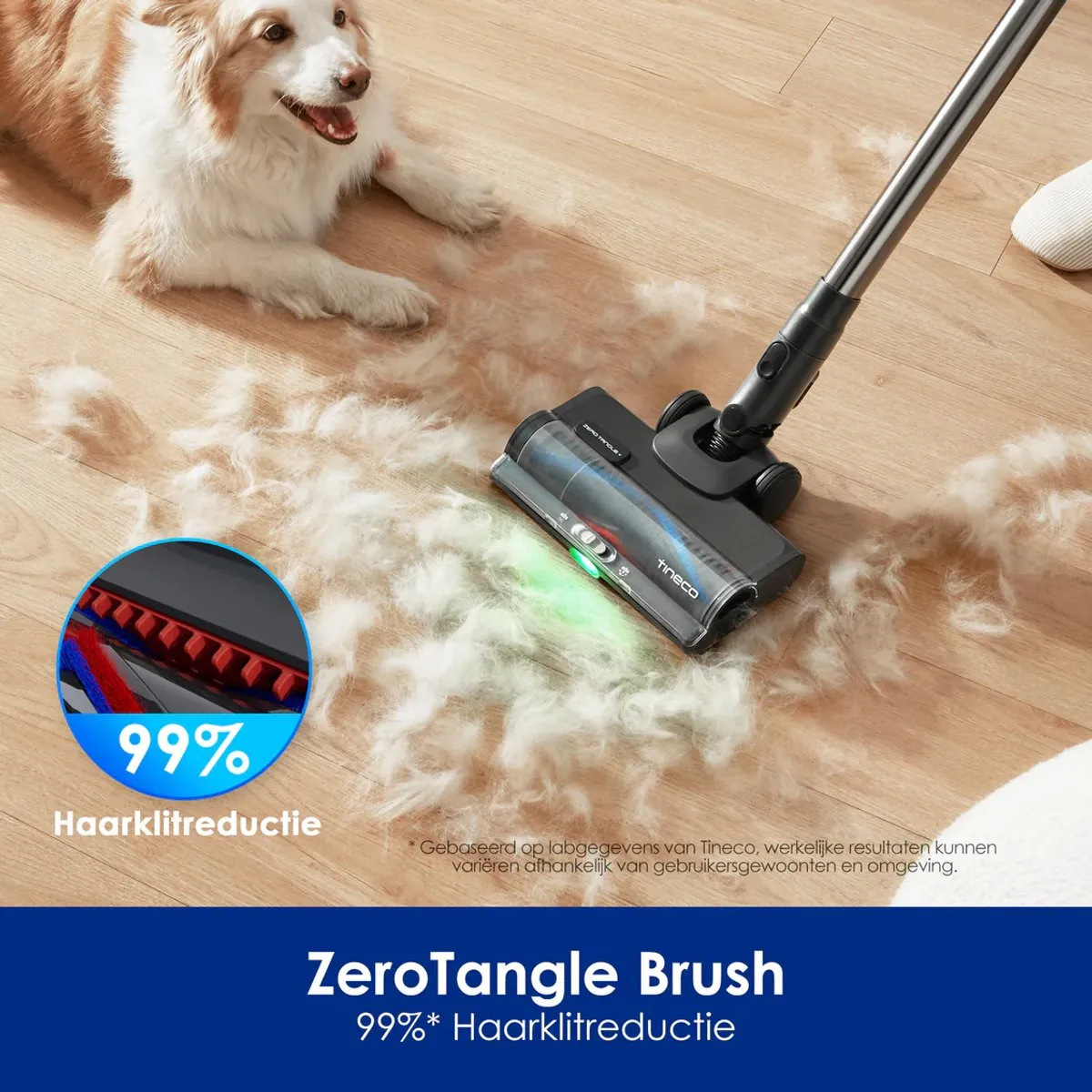 Tineco Pure One S50 Pro Draadloze Stofzuiger - 200AW - Blauw/Zilver
