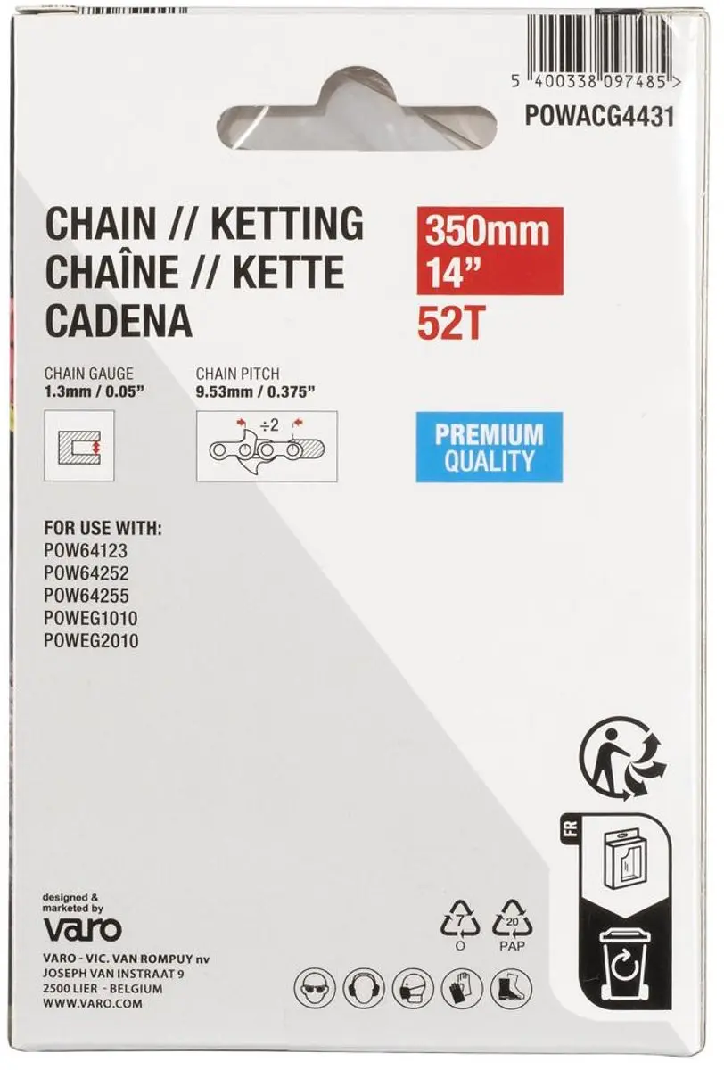 Powerplus Ketting POWACG4431 14" - 52T