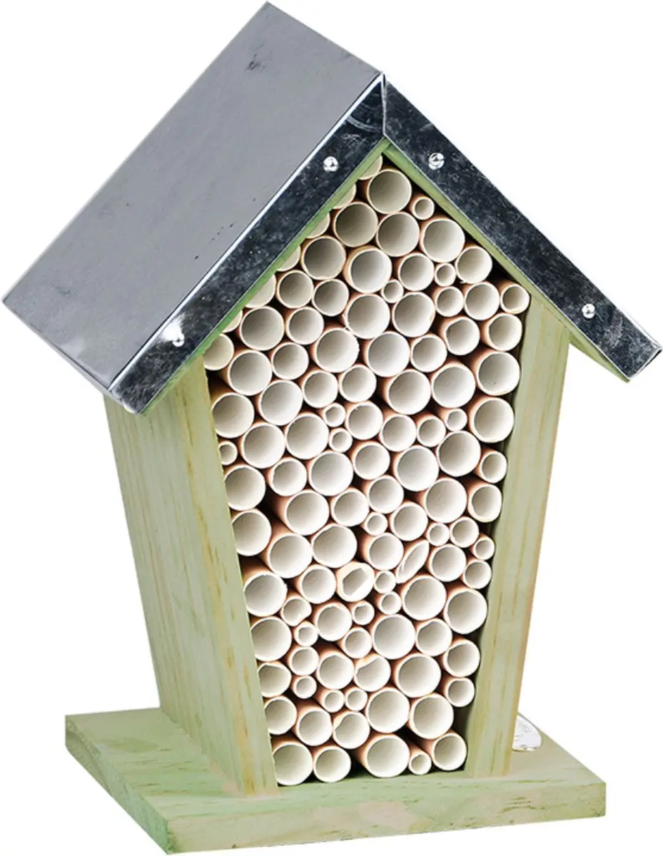 Esschert Design Houten Bijenhotel 12x15x22cm