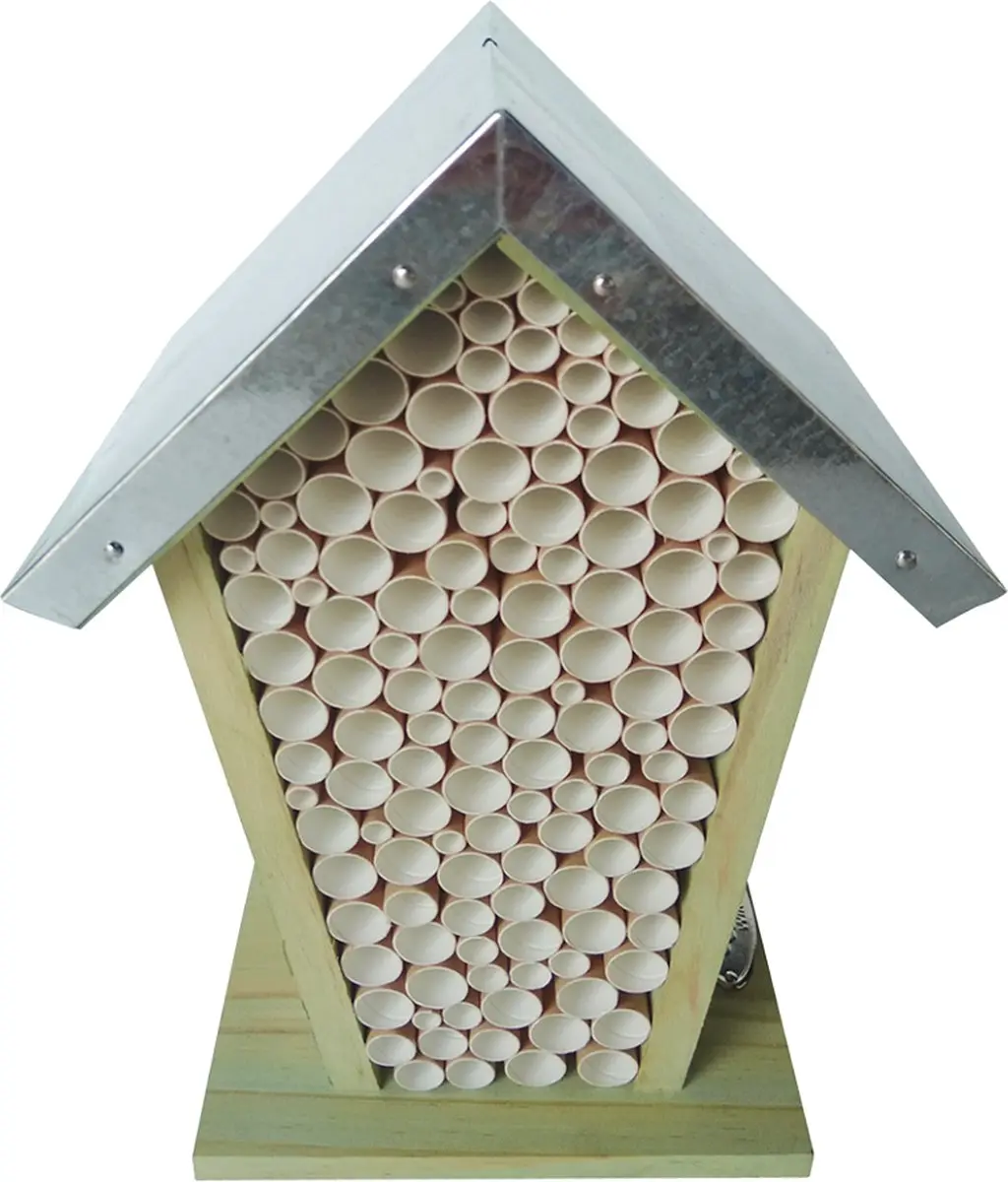 Esschert Design Houten Bijenhotel 12x15x22cm - Bruin