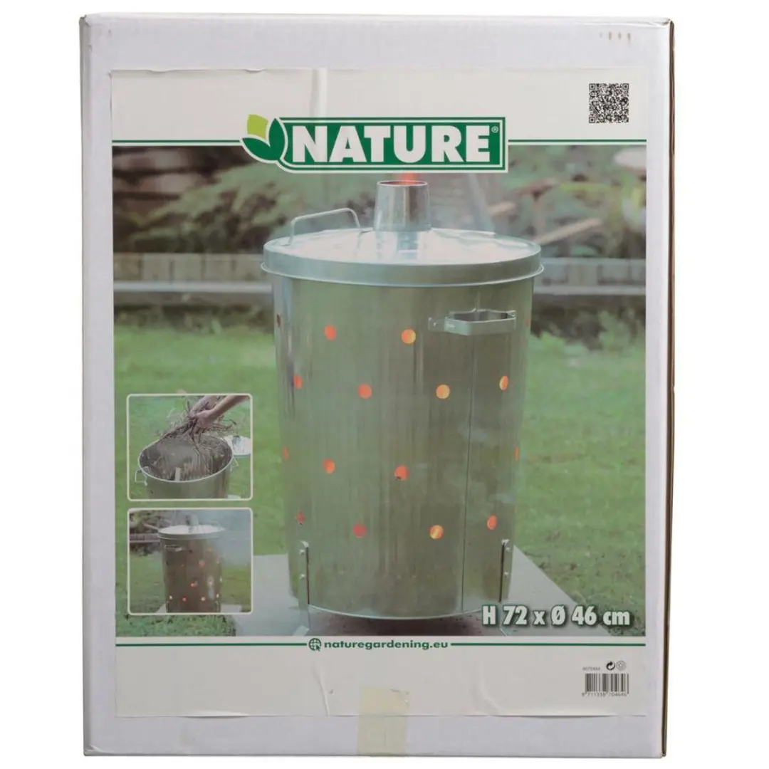 Nature Tuinafvalverbrandingsoven 110L - Grijs