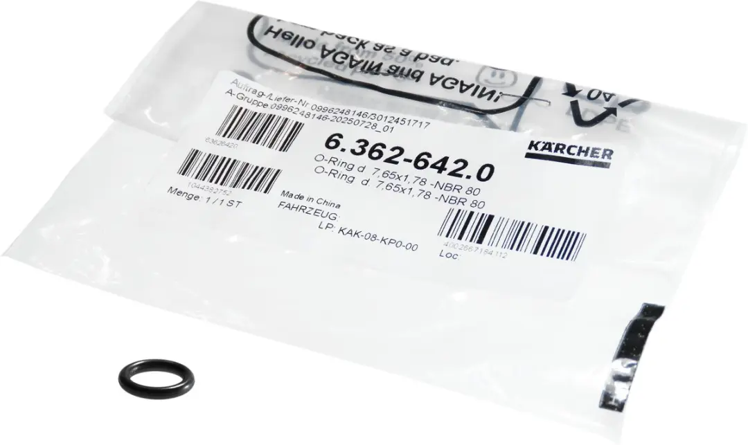 Kärcher O-ring 6.362-642.0 7,65x1,78mm