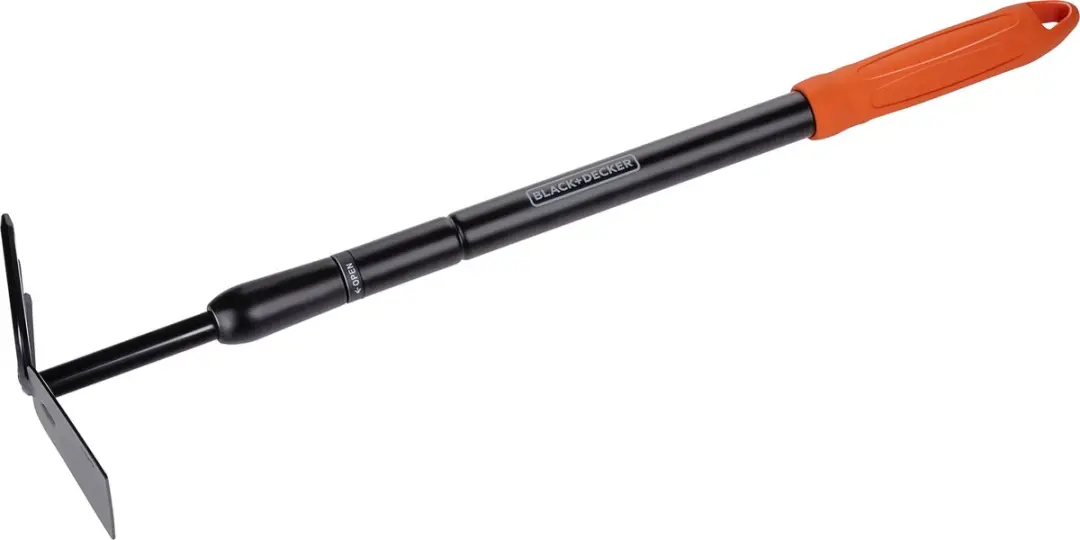 BLACK+DECKER Cultivator met Schoffel 3 Tanden - Verstelbaar 66-101cm - Zwart/Oranje - afbeelding 2 van 6