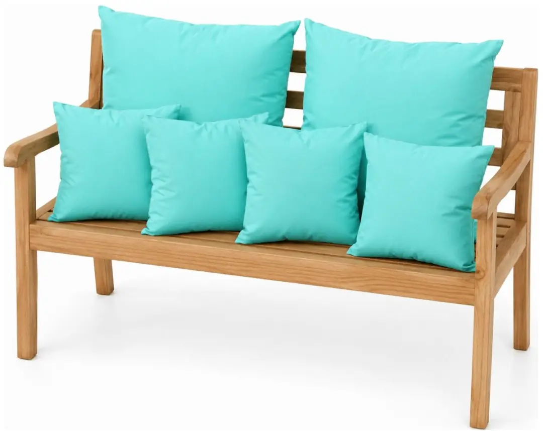 Anna's Collection Tuinkussens Set 6 Stuks - Turquoise