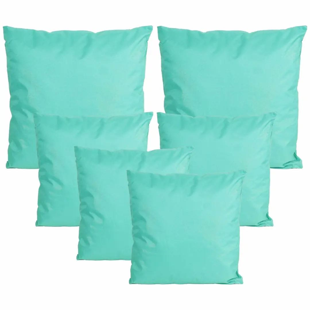 Anna's Collection Tuinkussens Set 6 Stuks - Turquoise