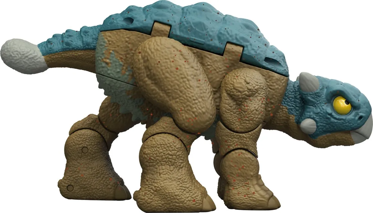 Mattel Jurassic World Fierce Changers Bumpy HVB18 - Ceratosaurus & Ankylosaurus - Blauw/Bruin