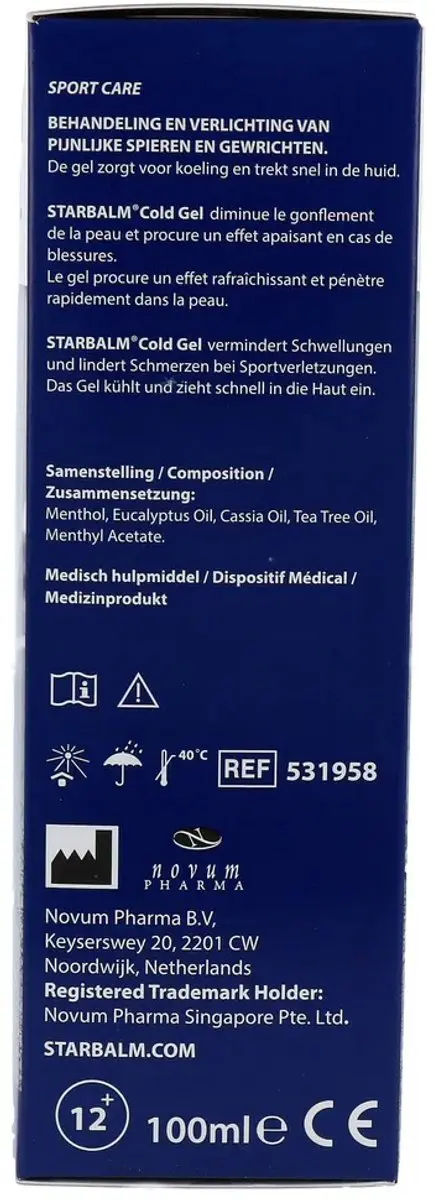 Star Balm Cold Gel 100ml - Blauw