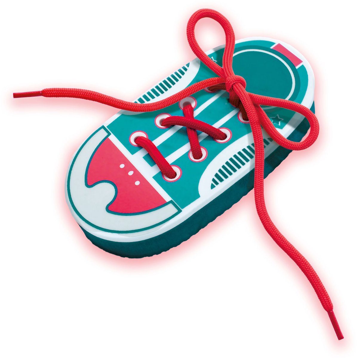 SES Creative – Ik Leer Veters Strikken – Schoen van Foam met Veters – Educatief Speelgoed vanaf 3 jaar