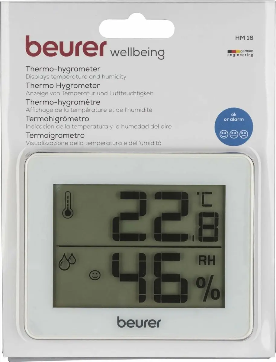 Beurer HM 16 Digitale Thermo-Hygrometer - Wit - afbeelding 6 van 6