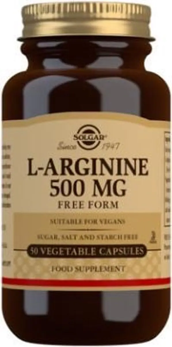 Solgar L-Arginine 500mg - 50 Capsules