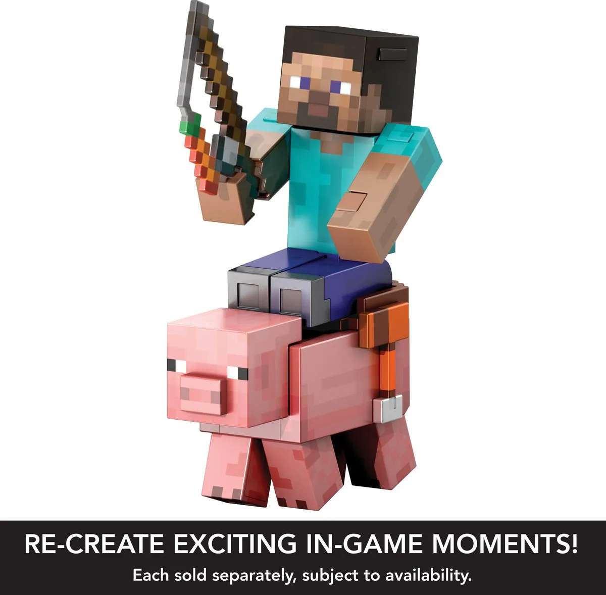 Mattel Minecraft Diamond Level Varken - Meerkleurig