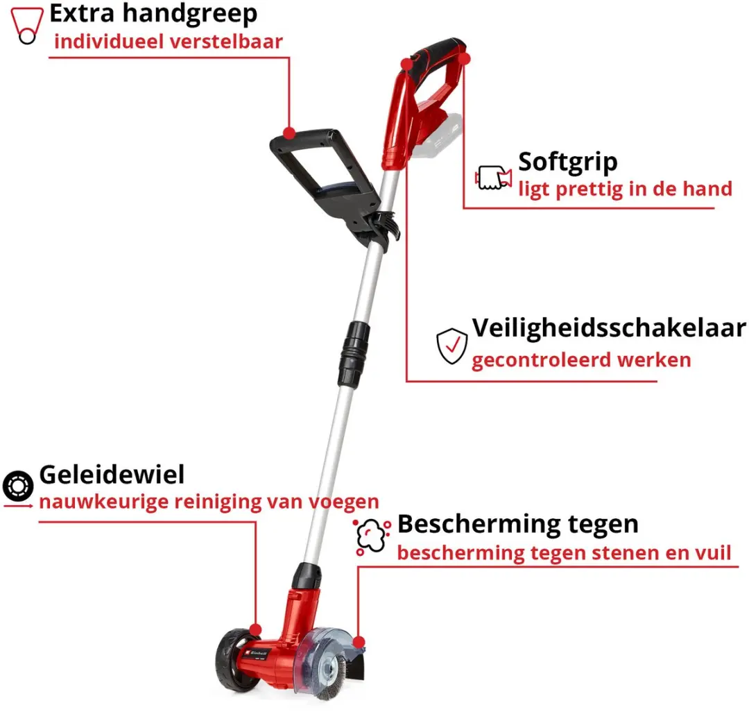 Einhell Accu Voegenreiniger GE-CC 18 Li Solo - 18V - 1200 t/min