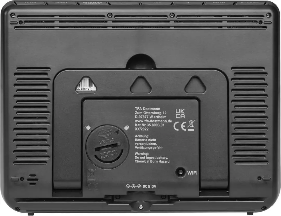 TFA Dostmann WLAN View Pro 35.8003.01 WiFi Weerstation - 7 dagen - Zwart