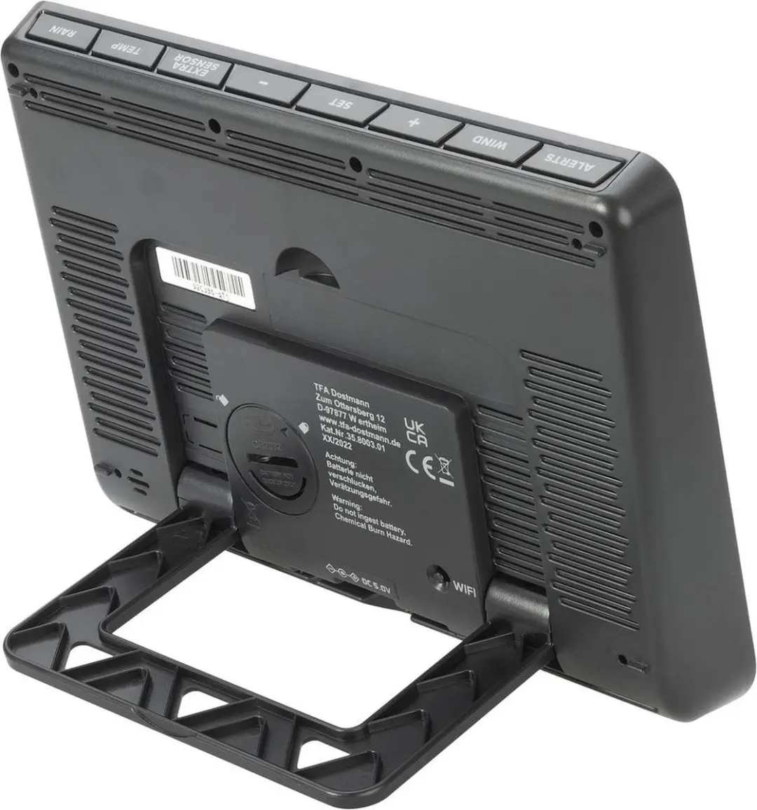 TFA Dostmann WLAN View Pro 35.8003.01 WiFi Weerstation - 7 dagen - Zwart
