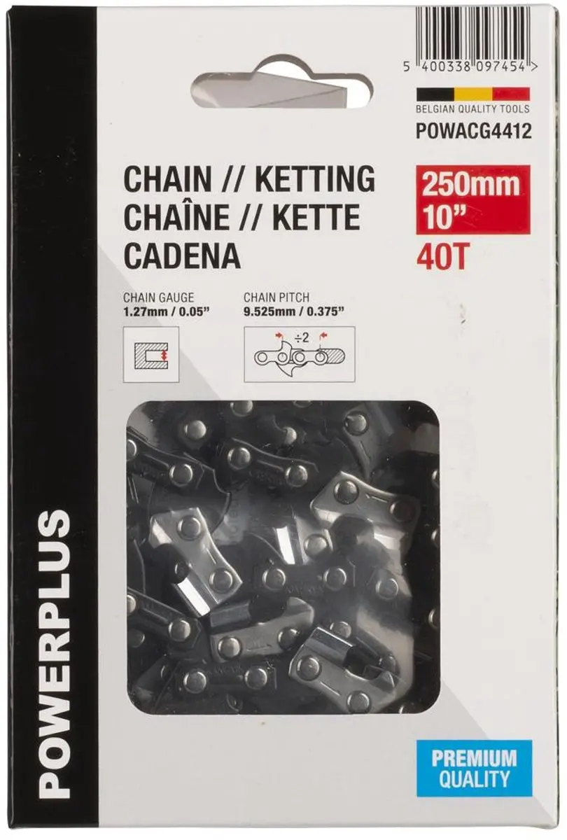 Powerplus POWACG4412 Ketting 10" - 40T