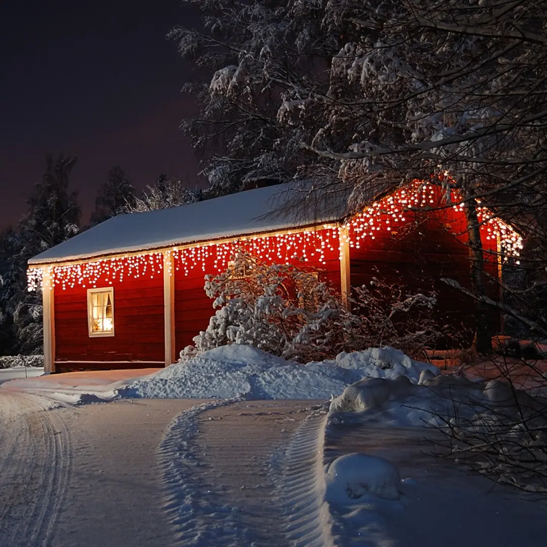 Monzana Lichtgordijn 200 LED Warmwit - Incl. Afstandsbediening - afbeelding 6 van 6