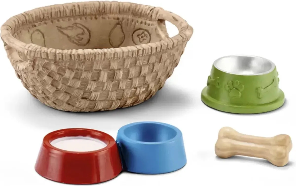 Schleich Farm World Honden- en Kattenvoerbakken 42293 - Bruin