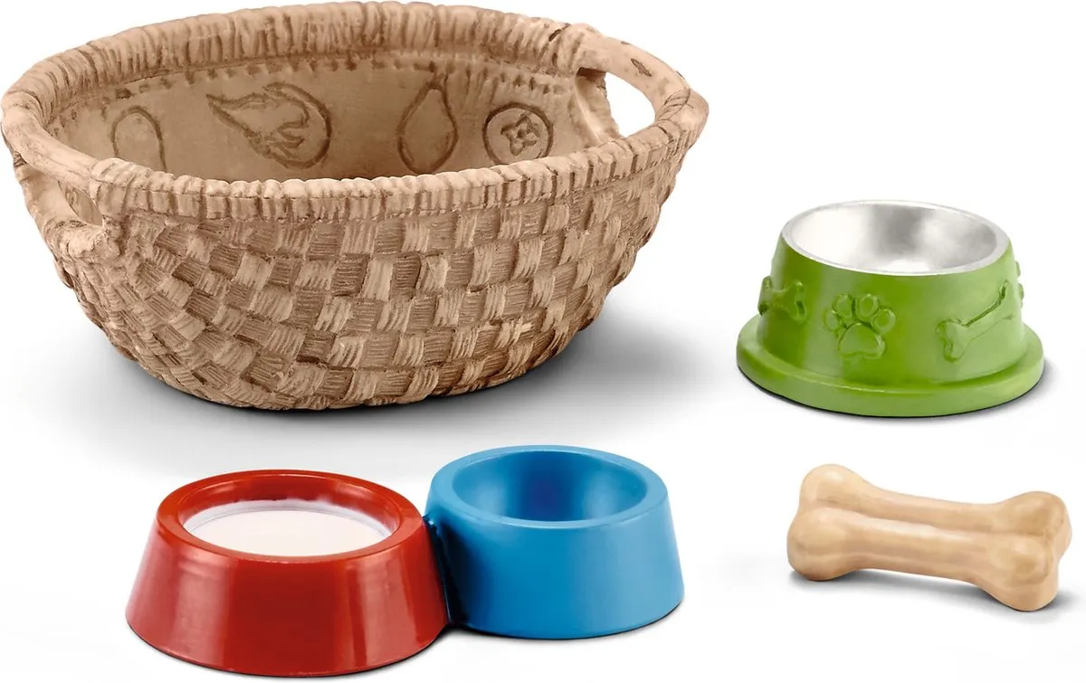 Schleich Farm World Honden- en Kattenvoerbakken 42293