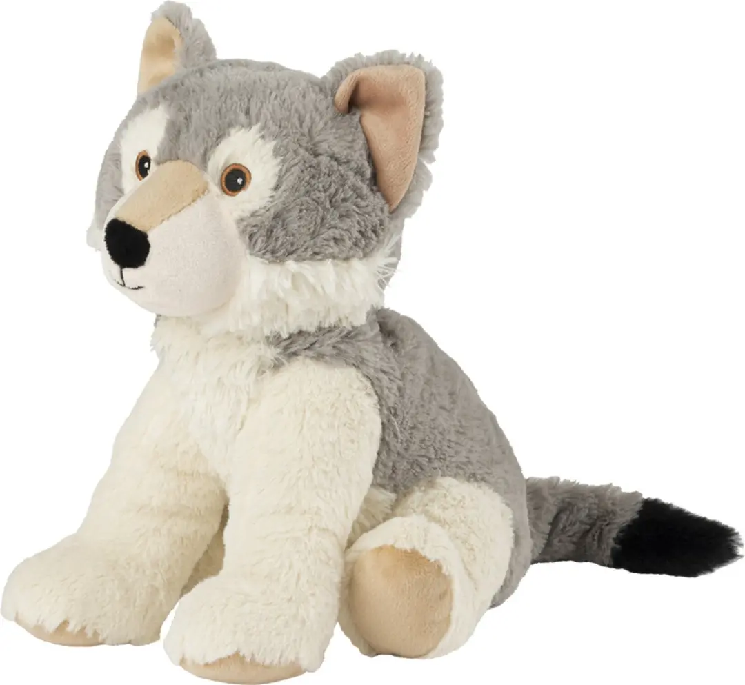 Warmies Knuffel Wolf - 24cm - Grijs