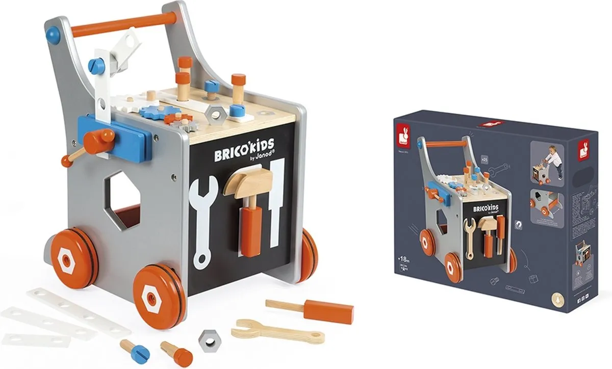 Janod Brico'kids Magnetische DIY Trolley