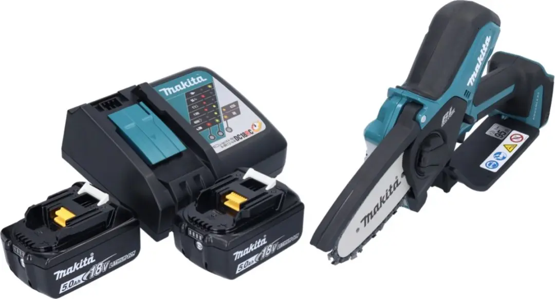 Makita DUC101RT Accu Takkenschaar 18V 10cm - 2x 5,0Ah + Oplader
