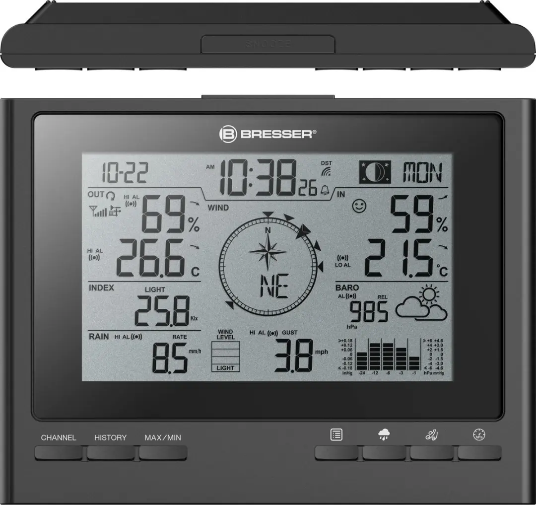 Bresser ClimateScout Weerstation 7-in-1 - Zwart