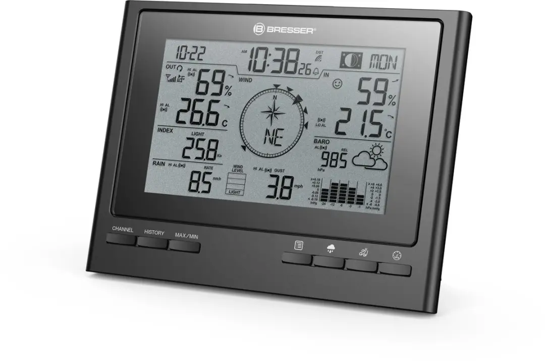 Bresser ClimateScout Weerstation 7-in-1 - Zwart